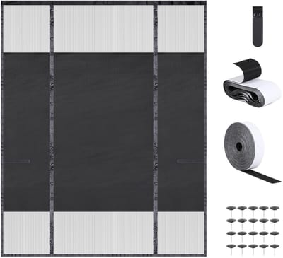 Dailygoods- Vliegengaas 140 x 222 cm - Magnetisch Muggennet - Privacy Bescherming - Insectengaas - Polyester - Fijnmazig Weefsel