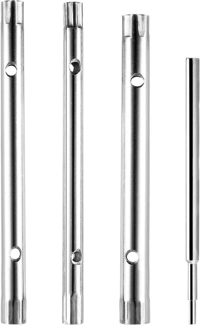 Set van 4 Stuks Pijpmoersleutels voor Installatie en Reparatie van Waterkranen, Inclusief 8x9mm, 10x11mm en 12x13mm Maten, Ideaal voor Thuisgebruik en Klussen