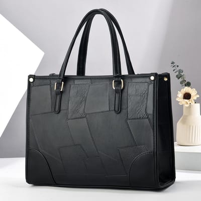 De Nieuwe Patchwork Steenpatroon Handtas, Macaron Elegante Enkelvoudige Schoudertas Eenvoudig en Veelzijdig Grote Capaciteit Crossbody Tas . gray