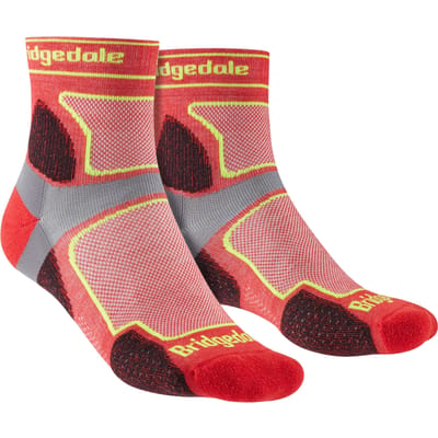 Bridgedale - Heren Trail Running Ultralight T2 Coolmax Sport 3/4 Crew Sokken - Rood