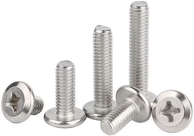 Dailygoods- Meubelschroeven M5 x 12 mm - 40 stuks - Roestvrij Staal - Kruiskop - Verbindingsschroef - Duurzaam en Corrosiebestendig - Schroeven
