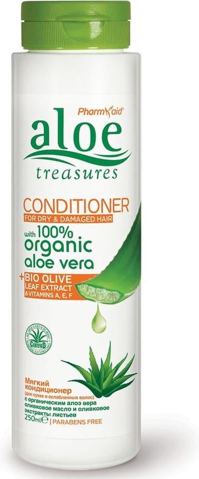 Herstel en Voed Je Haar met Conditioner Dry & Damaged 250ml | Voor Droog & Beschadigd Haar | Met Biologische Aloë Vera, Olijfolie & Vitamines