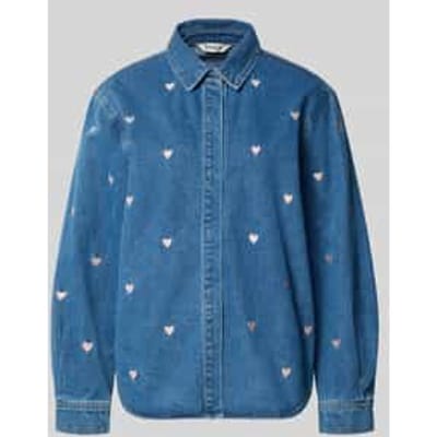 ONLY - ONLVERA LS HEART DNM SHIRT GUA Dames Denim Blouse