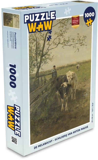 Puzzel De melkbocht - Schilderij van Anton Mauve - Legpuzzel - Puzzel 1000 stukjes volwassenen
