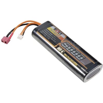 Reely Li-ion accupack 7.4 V 5000 mAh Aantal cellen: 2 10 C Hardcase T-stekkersysteem