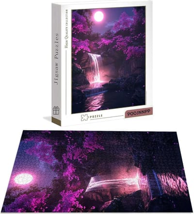 Houten Puzzel - Bloesem Motief - Ontspanning Thuis - Premium Kwaliteit - 1000 Stukjes 75x50cm