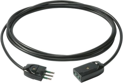 Verlengkabel 3G0.75, 3 meter - Zwart