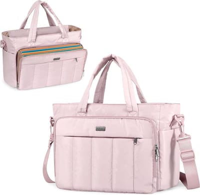 Draagtas met Vakken - Handtas Organizer - Documenten Organiseren - Gewatteerd Laptopvak - 37 x 16.5 x 26.5 cm