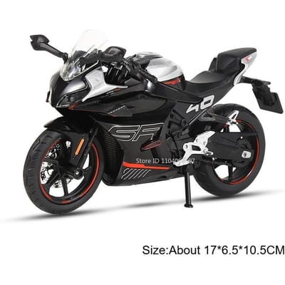 1:12 Schaal Cfmoto 450Sr R1M Motorfiets Model Speelgoed Metaal Diecast Geluid Licht Schokabsorptie Voorwiel Besturing Voor Jongens Cadeaus
