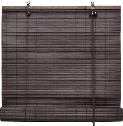 Sol Royal rolgordijn bamboe 60x160 cm SolDecor B86 - rolgordijnen zonder boren - rolgordijnen lichtdoorlatend zonwering bamboo jaloezieën inclusieve klembeugels - Bruin