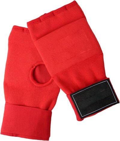 Bokshandschoenen - Binnenhandschoenen Bandages - Sporttraining Bescherming - Extra Gel Padding - One Size - Rood