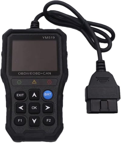 Draagbare OBD-scanner - Auto uitleesapparaat - Auto onderhoud - Uitgebreide diagnostiek - 18 x 10 x 3 cm - Zwart