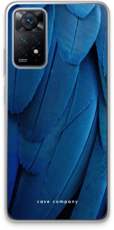 Case Company® - Hoesje geschikt voor Xiaomi Redmi Note 11 Pro hoesje - Pauw - Soft Cover Telefoonhoesje - Bescherming aan alle Kanten en Schermrand