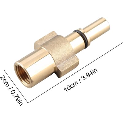 Verstelbare Autowas Sneeuwschuim Lans Drukspuitmond Zeepfles Pistool 1 4 Adapter voor Karcher Bosch Lavor Nilfisk Bubble beige