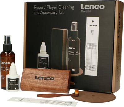 Lenco LP Schoonmaakset voor Platenspeler - Platenborstel - Vinyl en Naald Reinigingsset - Naaldborstel - TTA-6IN1