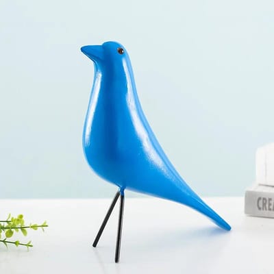 Houten Vogel Ornamenten Moderne Kunstmatige Vogel Duif Beeldje Standbeeld Creatief Vakantie Cadeau Woonkamer Tuin Decoratie L-20x7.5x23cm