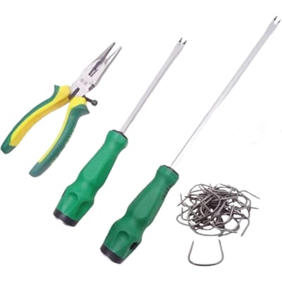 8 inch verstelbare bekledingscliptang / V-vormige nietjesverwijderaar schroevendraaier voor autostoel en meubelinstallatie / reparatie