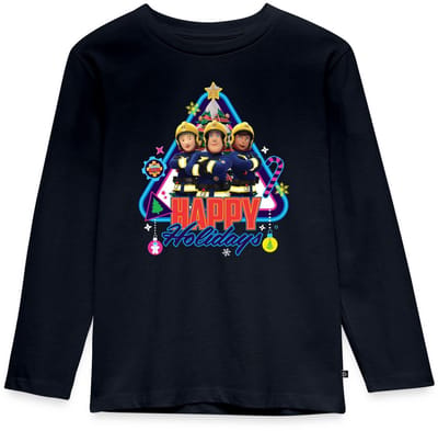 Brandweerman Sam™ Fijne Feestdagen Van Het Team Premium T-Shirt Kinderen