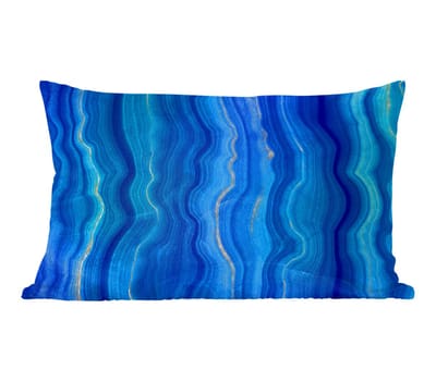 Sierkussens - Kussentjes Woonkamer - 60x40 cm - Agaat geode - Edelstenen - Blauw