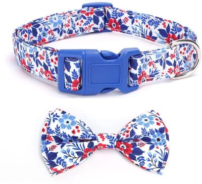 Dailygoods- Vlinderdas Zacht - Verstelbare Kraag - Afneembaar - Geschikt voor Honden - Maat S/M/L - Breedte 1,5/2/2,5 cm - Halsband