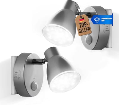 2 LED Nachtverlichting met Bewegingssensor - Automatische Veiligheidslamp voor Thuis