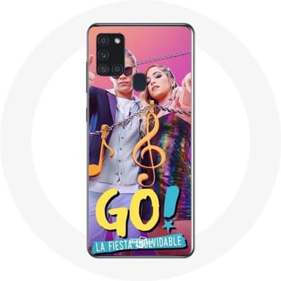 Samsung Galaxy A21S hoesje Achtervolg je dromen Mía Cáceres en Juanma Portolesi Go! Lang leve je Manera