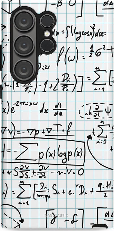Casetastic Hoesje Geschikt voor Samsung S23 Ultra - Stijlvolle Beschermende Duo-layer Case - Formule Logisch