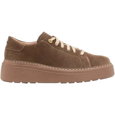 Dames veterschoenen van nubuck en leer Ryłko