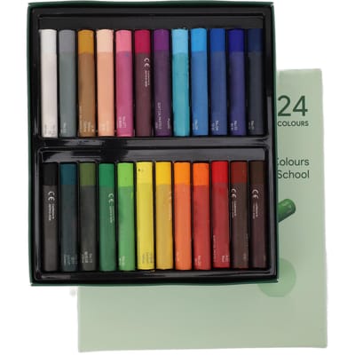 Oliepastels Veilig Medium Zachte Textuur Levendige Kleuren Doosverpakt Geurloos Oliekrijt voor Stencileren gray