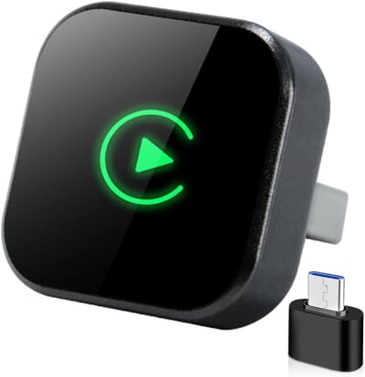REN® Carplay dongle - Android Auto Dongle - Carlinkit - Zwart - 12cm x 8cm x 3cm