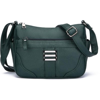 Damestas voor vrouwen van middelbare leeftijd Nieuwe Koreaanse casual dames crossbodytas Modieuze multi-pocket zacht leer schoudertas moedertas gray