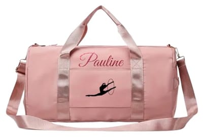 Gepersonaliseerde Sporttas Rozekleurig 30L - Ideaal voor Meisjes Gym - Met Schoenenvak en Waterdicht Vak