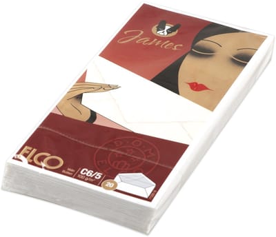 Elco envelop James Velin C5/6 100 gram wit 20 stuks - EO-71328-10