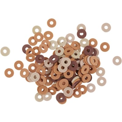 Katsuki Kralen Mix 6 mm Bruin (ongeveer 100 stuks)
