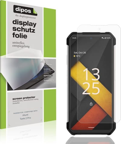 dipos – 4x Matte Beschermfolie geschikt voor iHunt Tank 2 Pro | Krasbestendige & antireflecterende Screenprotector Ultra-Thin