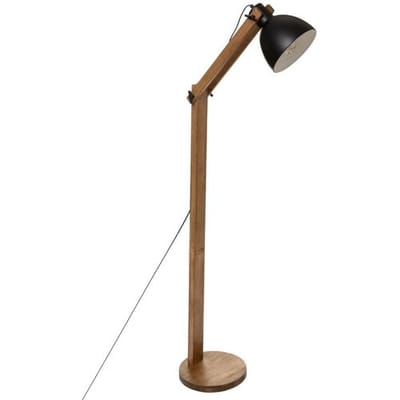 Atmosphera Cuba Arc Vloerlamp - Zwart Hout, 158 cm