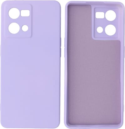 Hoesje Geschikt voor OPPO Reno 8 4G - Fashion Telefoonhoesje Backcover - Siliconen Hoesje - Paars