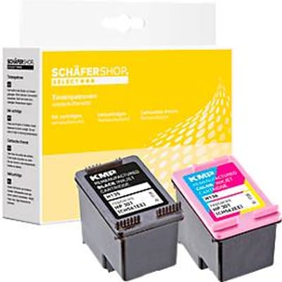 Schäfer Shop Select inkt multipack zwart en kleur, vervangt HP 301 (N9J72AE)