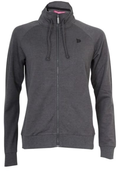 Donnay - Stretch Vest met kraag (Jamie) - Sporttrui - Dames - Charcoal-marl (037) - maat S