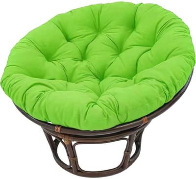 Stoelkussen Rond - Hangmat Kussen - Ontspannen Zitten - Dik En Zacht - 90x90cm - Groen