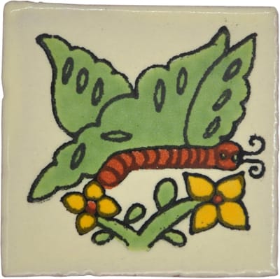 Keramische Tegel - Wandtegel Vloertegel - Decoratief Gebruik - Handgemaakt Glanzend - 5x5cm - Groen