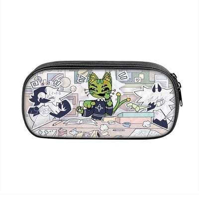 Fundamentele Papier Educatie Gevallen Leuke Cartoon Anime Pennenbakje Tas voor Student Grote Capaciteit Schoolbenodigdheden Rits Etuis