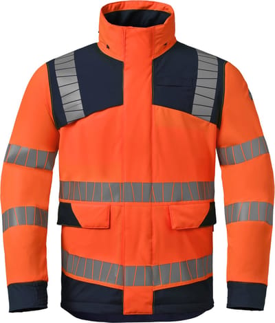 HAVEP Parka High Vis 50423 - Fluo Oranje/Indigo Blauw - M