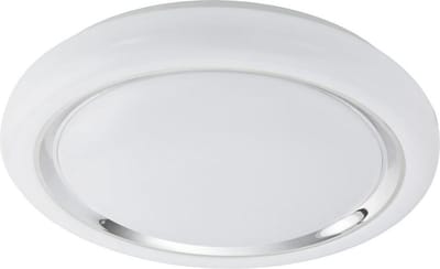 EGLO Capasso - Wand/Plafondlamp - 1 Lichts - Ø400mm. - Wit, Chroom