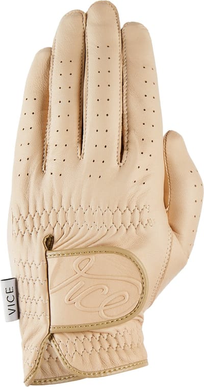 Vice Golf Pure Golfhandschoen – Linkerhand – Maat XL – Beige – Premium Lamsleer – Optimale Grip & Comfort