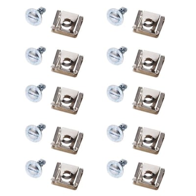 Dailygoody - Schroevenset Motordekselclips - 10-Voudig Metaal - Duurzaam en Betrouwbaar - Geschikt voor 8D0805121 - Afdichtingsset - Voor Auto-onderdel