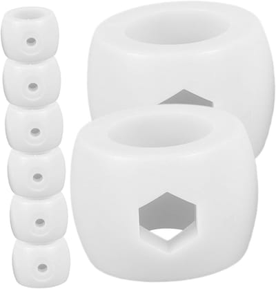 Tafelvoetbal Accessoires - Doelbalk Ringen - Spelonderdelen Vervangen - Duurzaam Kunststof Materiaal - 2.5 x 2.5 x 2 cm - Wit