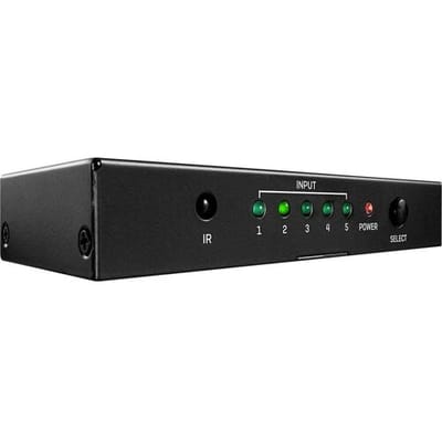 LINDY 5 Port HDMI 18G Switch HDMI-switch 5 poorten Met afstandsbediening 3840 x 2160 Pixel