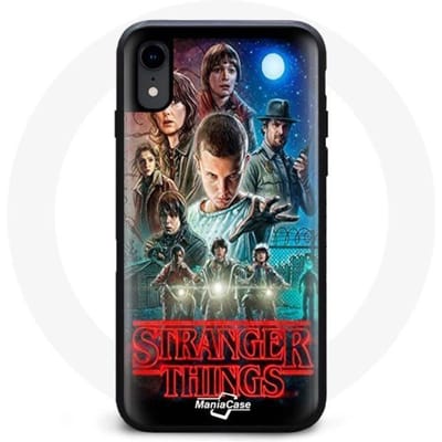 Hoesje - Stranger Things - Iphone XR - Flexibel - Zwart - Gemengd