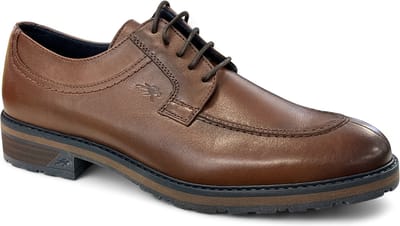 Fluchos -Heren - cognac/caramel - geklede lage schoenen - maat 40